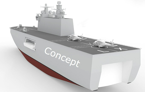 ATS Amfibische Transport Schip Dutch Navy artist impression