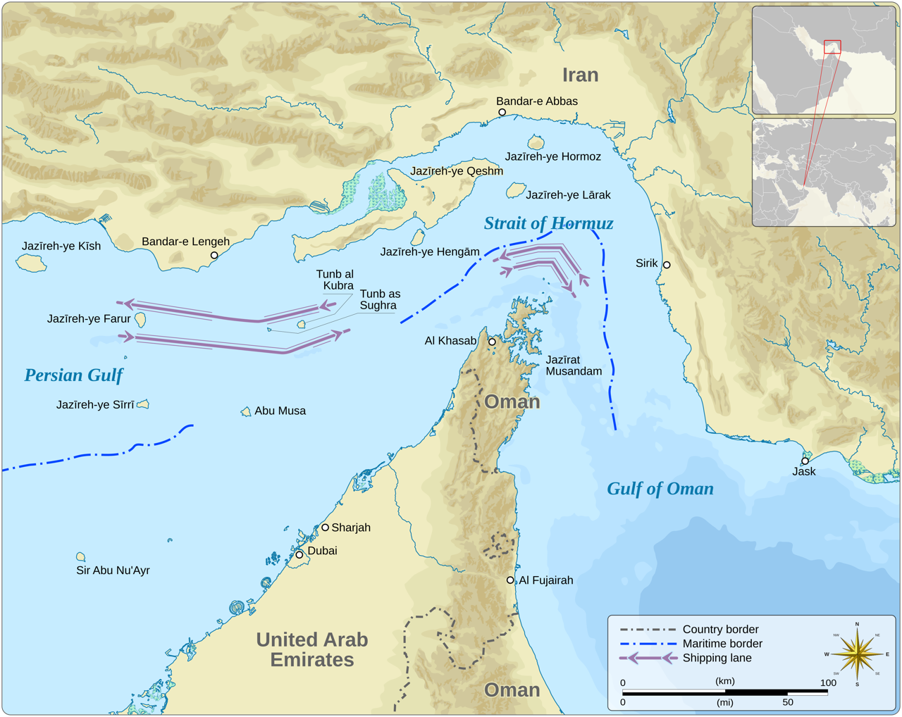 Strait of Hormuz svg en groot